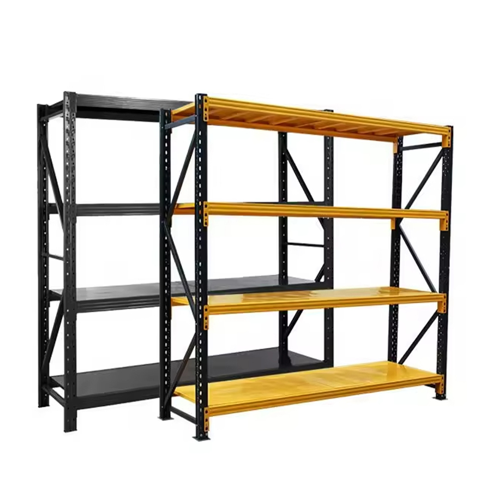 4 Layer Adjustable Light-Duty Warehouse Storage Rack for Offices Retail Home Environments 4 Layer Adjustable Light-Duty Warehouse Storage Rack for Offices Retail Home Environments