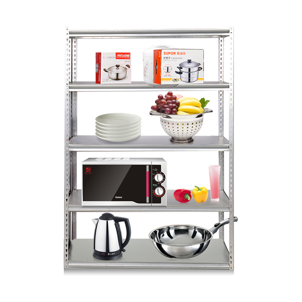 5-Layer Adjustable Metal Storage Rack for Home, Office & Warehouse